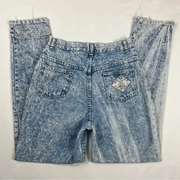 Vintage 80’s Patchwork Acid Wash Jeans - Picture 5 of 12